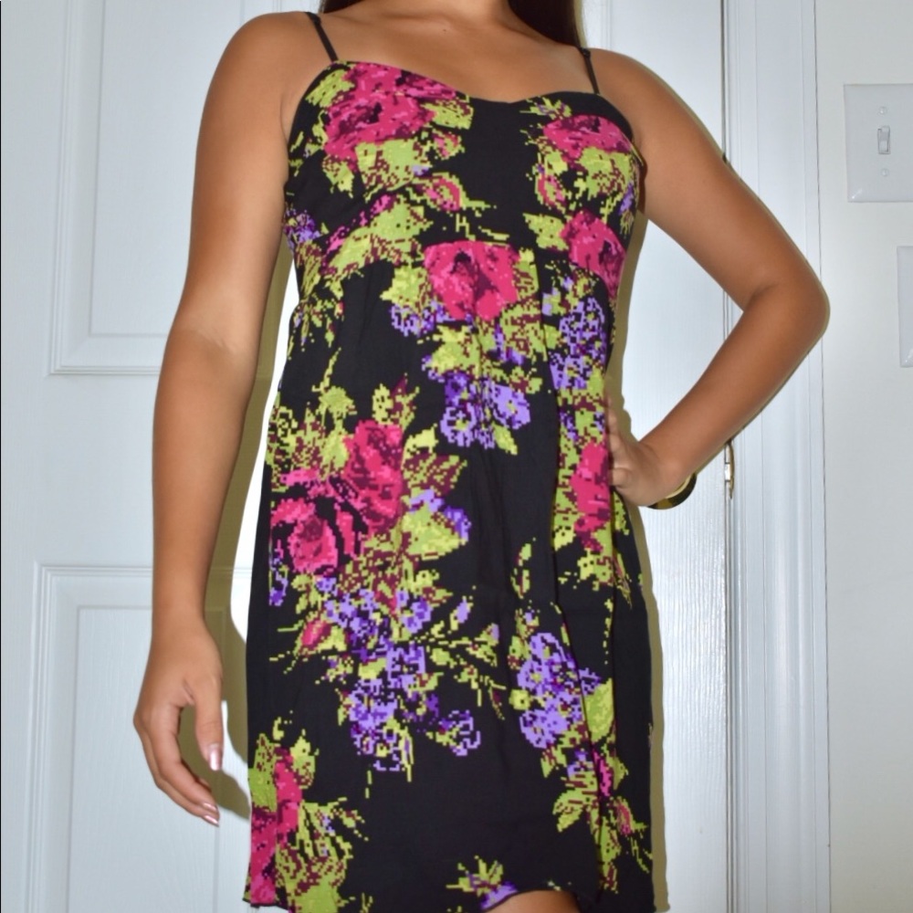 Cute pixelated flower dress